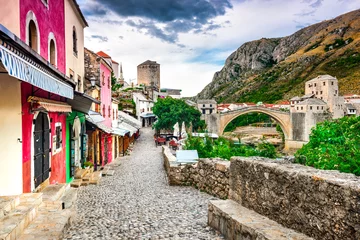 Papier Peint photo Stari Most Mostar, Bosnia and Herzegovina