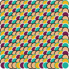 Abstract vector background. Two tone  composition of regular geometric overlapping shapes.