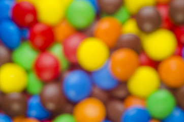 indistinct background from candies