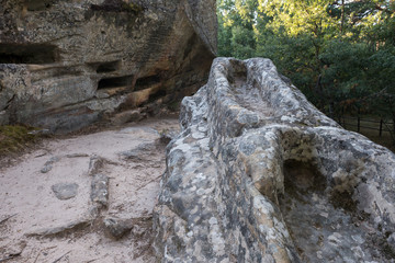 Fototapeta na wymiar Necropolis of Cuyacabras, Quintanar de la Sierra, Burgos (Spain)