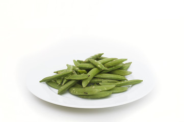 peas on plate