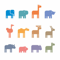 animals set