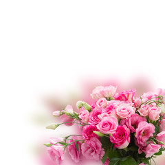 Obraz na płótnie Canvas bouquet of fresh roses