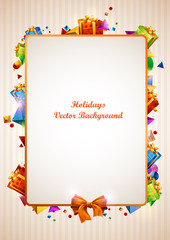Fototapeta premium Celebratory background with place for text.