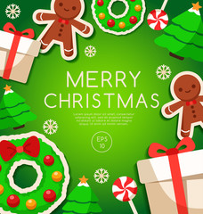 Merry Christmas Elements  : Vector Illustration
