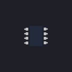 Microchip computer symbol