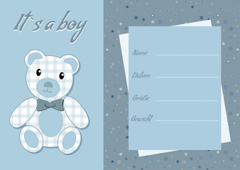 It`s a boy - Bär