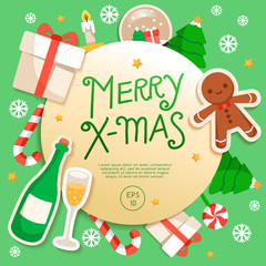 Merry Christmas Elements  : Vector Illustration