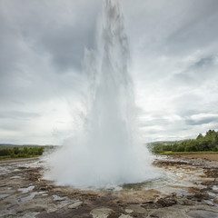 Fototapeta na wymiar giant geyser in Iceland