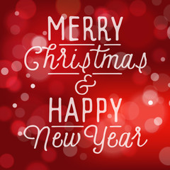 Vintage background with slogan for Christmas