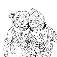 pitbull dog puppy  best friends friendship selfie