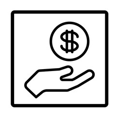 Icon / Hand / Geld / Sparen