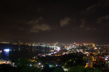 Obraz premium Night Light at Pattaya City