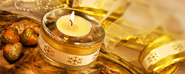 Weihnachten - Dekoration mit Kerzen