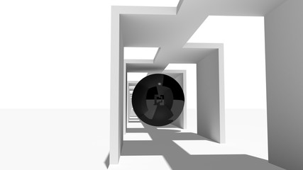 Abstract corridor