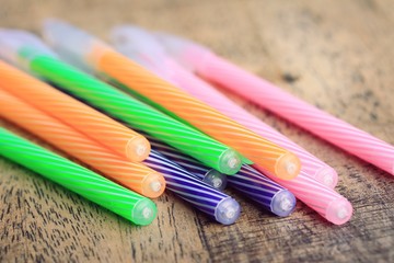 Colorful pens