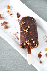 Above on Melting Chocolate Ice Cream Bar