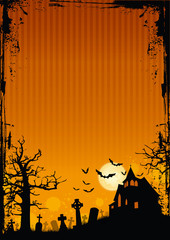 Halloween orange background