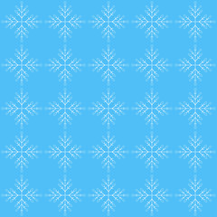 Seamless pattern with snowflake