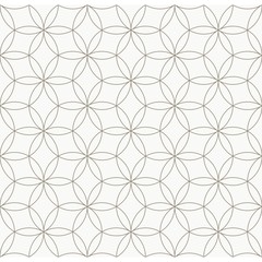 Seamless geometric pattern, Circle pattern line,  Monochrome elements vector