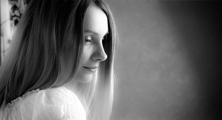 Girl close up portrait