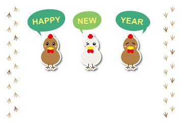 2017年酉年　年賀状