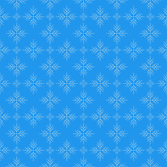 Snowflakes on blue sky