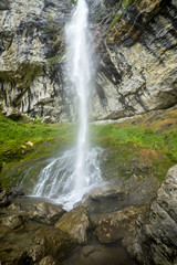 Obraz premium landscape with waterefall from the mountains in summer