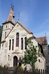 Fototapeta na wymiar Реформатская церковь в Румынии, Сигишоара