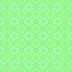 Snowflakes on green sky