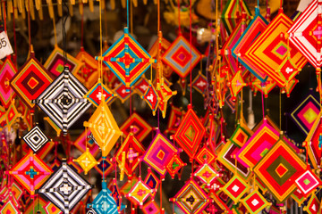 colorful  wind hangings