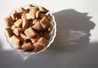 Muesli bars close up