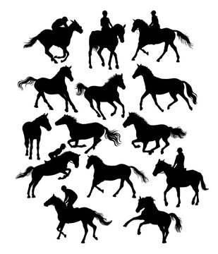 Equestrian Sports, art vector silhouette design