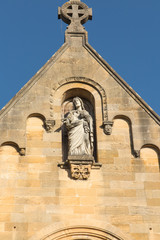 Detail of the facade of the chapel of the revelation of the Lord