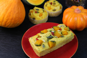 かぼちゃの蒸しパン