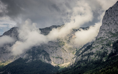Stormy weather in Alps
