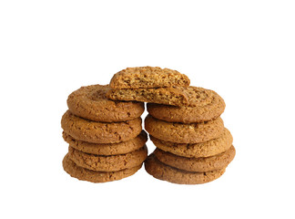 tasty and healthy cookies for health. isolated on white background without shadows.easy to cut for your design.
