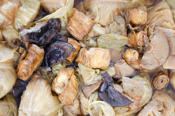 Chinese vegetable stew by Thai people (Jab Chai stew)