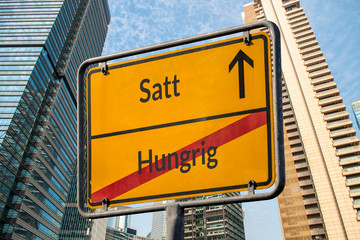 Fototapeta premium Schild 111 - Satt