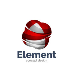 Fototapeta premium Vector sphere abstract logo template