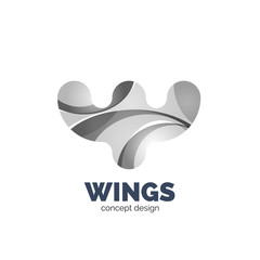 Modern abstract futuristic logo