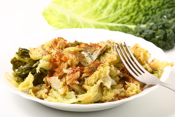 Verdure cotte e verza