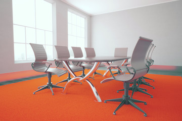 Conference room with red carpet