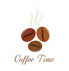 Coffee beans vector