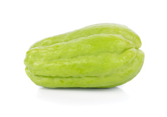 Chayote isolated on white background