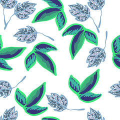 Seamless pattern with leaves.