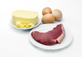Beef, butter and eggs
