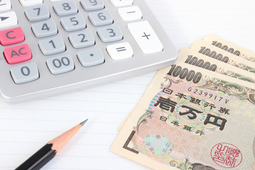 電卓とお金