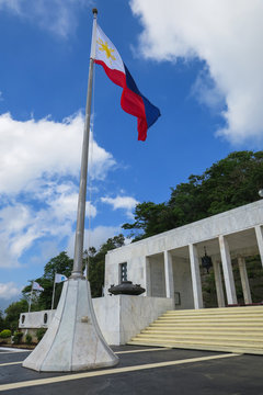 Philippine flag & Mount Samat Shrine
