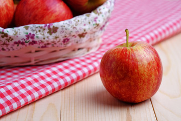Red apple.